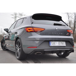 Maxton Design-Rajout Du Pare-Chocs Arriere V.1 Seat Leon Cupra Mk3 FL Hatchback 