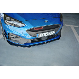 Maxton Design-Lame Du Pare-Chocs Avant V.1 Ford Focus ST / ST-Line Mk4 