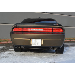 Maxton Design-CENTRAL ARRIÈRE SPLITTER DODGE CHALLENGER MK3. PHASE-I SRT8 COUPE (sans barres verticales) 