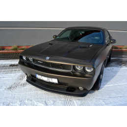 Maxton Design-LAME DU PARE-CHOCS AVANT / SPLITTER DODGE CHALLENGER MK3. PHASE-I SRT8 COUPE 