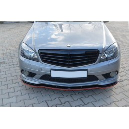 Maxton Design-LAME DU PARE-CHOCS AVANT Mercedes C W204 AMG-Line (AVANT FACELIFT) 