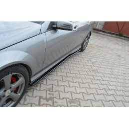 Maxton Design-RAJOUTS DES BAS DE CAISSE POUR Mercedes C W204 AMG-Line (AVANT FACELIFT) 
