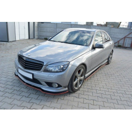 Maxton Design-RAJOUTS DES BAS DE CAISSE POUR Mercedes C W204 AMG-Line (AVANT FACELIFT) 