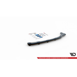 Maxton Design-CENTRAL ARRIÈRE SPLITTER BMW 3 E46 MPACK COUPE (avec une barre verticale) 