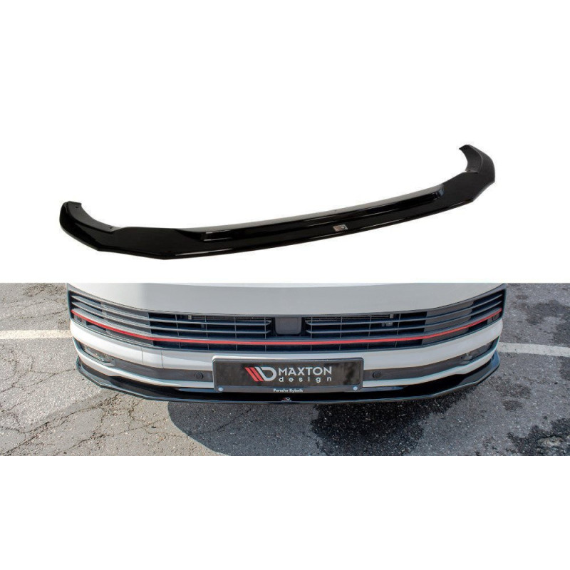Maxton Design-Lame du pare-chocs avant / Splitter V.2 Volkswagen T6 Maxton Design-Lame du pare-chocs avant / Splitter V.2 Volkswagen T6