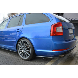 Maxton Design-Lame Du Pare-Chocs Arriere Skoda Octavia RS Mk2 / Mk2 FL Sedan / Combi 