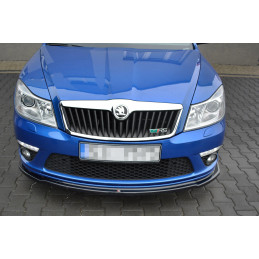 Maxton Design-Lame Du Pare-Chocs Avant V.2 Skoda Octavia RS Mk2 FL 