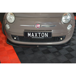 Maxton Design-LAME DU PARE-CHOCS AVANT V.2 FIAT 500 HATCHBACK AVANT FACELIFT 