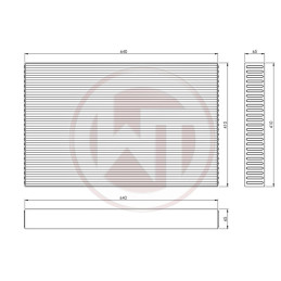 Core intercooler compétition 640x410x65 8x8 