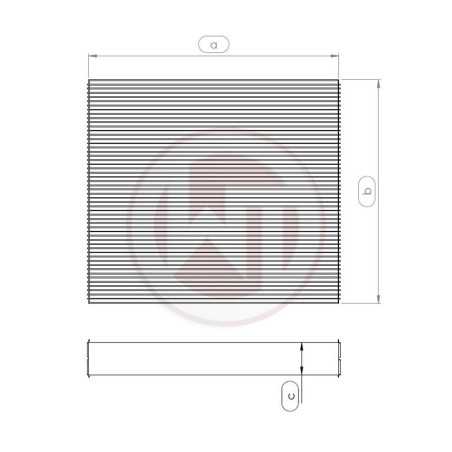 Core de radiateur eau 685x489x50 