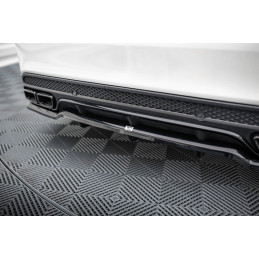 Maxton Design-Central Arriere Splitter (avec une barre verticale) Mercedes-AMG C63 Sedan / Estate W205 / S205 
