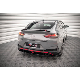 Maxton Design-Street Pro Lame Du Pare Chocs Arriere + Flaps Hyundai I30 Fastback N-Line Mk3 Facelift 