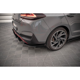 Maxton Design-Street Pro Lame Du Pare Chocs Arriere + Flaps Hyundai I30 Fastback N-Line Mk3 Facelift 