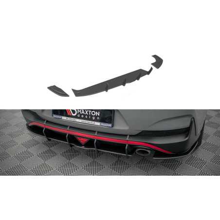 Maxton Design-Street Pro Central Diffuseur Arriere Hyundai I30 Fastback N-Line Mk3 Facelift 