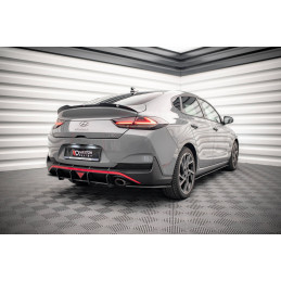 Maxton Design-Street Pro Central Diffuseur Arriere Hyundai I30 Fastback N-Line Mk3 Facelift 