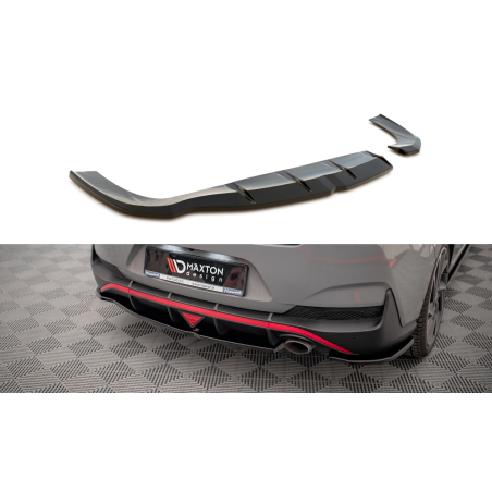 Maxton Design-Lames De Pare-Chocs Arrière Latérales Hyundai I30 Fastback N-Line Mk3 Facelift 