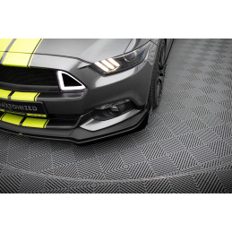 Maxton Design-Street Pro Lame Du Pare-Chocs Avant + Flaps Ford Mustang GT Mk6 