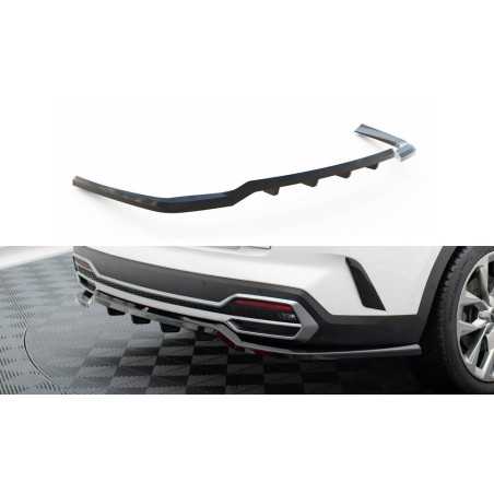 Maxton Design-Central Arriere Splitter (avec une barre verticale) Kia Sorento Mk4 