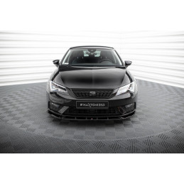 Maxton Design-Lame Du Pare-Chocs Avant V.1 Seat Leon Mk3 Facelift 