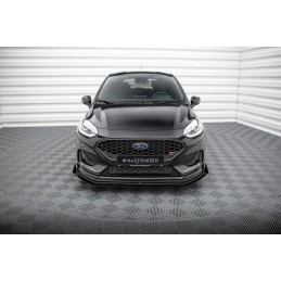 Maxton Design-Street Pro Lame Du Pare-Chocs Avant + Flaps Ford Fiesta ST Mk8 Facelift 