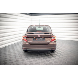 Maxton Design-Central Arriere Splitter (avec une barre verticale) Fiat Tipo S Sedan Mk1 