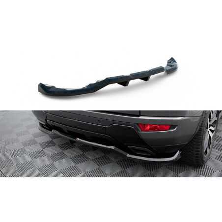 Maxton Design-Central Arriere Splitter (avec une barre verticale) Land Rover Range Rover Evoque Mk1 Facelift 
