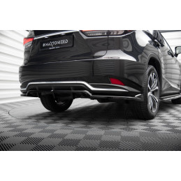 Maxton Design-Central Arriere Splitter (avec une barre verticale) Lexus RX Mk4 Facelift 