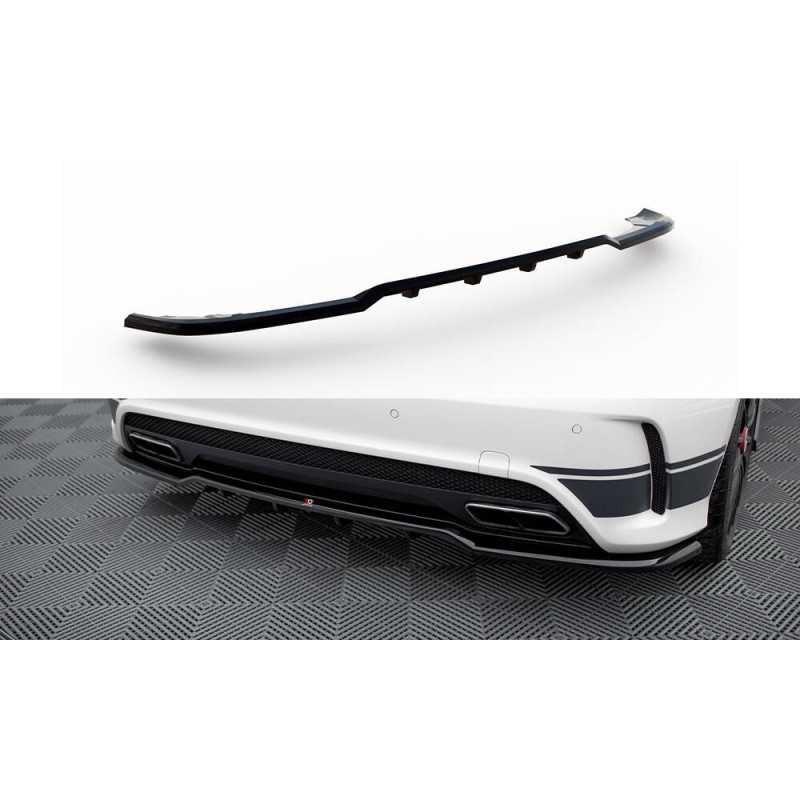 Maxton Design-Central Arriere Splitter (avec une barre verticale) Mercedes-Benz A45 AMG W176 