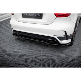 Maxton Design-Central Arriere Splitter (avec une barre verticale) Mercedes-Benz A45 AMG W176 