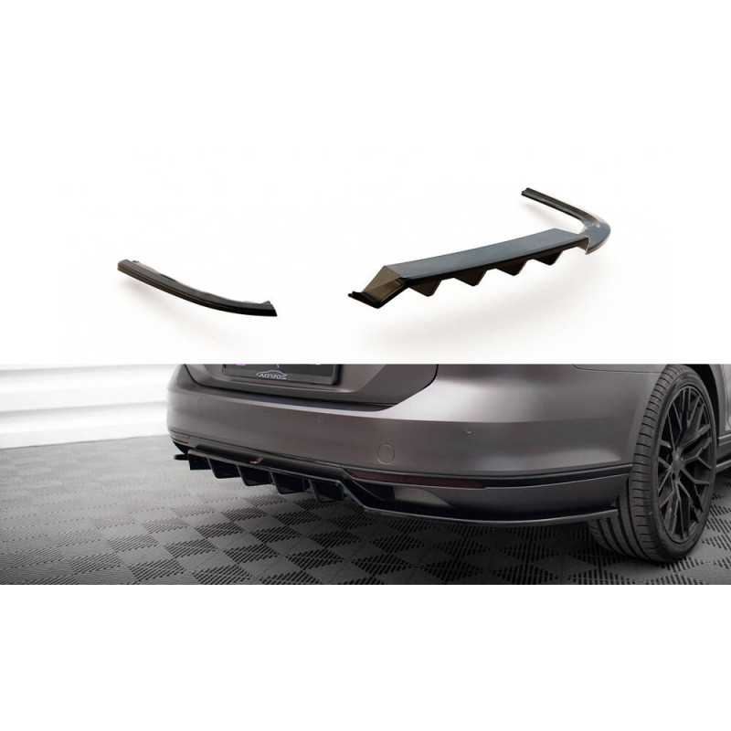 Maxton Design-Central Arriere Splitter (avec une barre verticale) Volkswagen Passat R-Line B8 Maxton Design-Central Arriere Splitter (avec une barre verticale) Volkswagen Passat R-Line B8