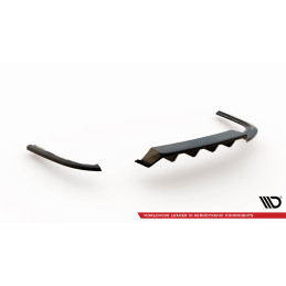 Maxton Design-Central Arriere Splitter (avec une barre verticale) Volkswagen Passat R-Line B8 
