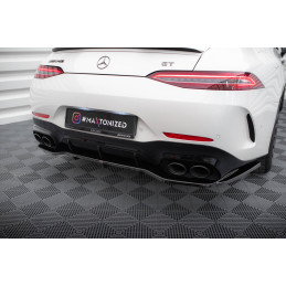 Maxton Design-Central Arriere Splitter (avec une barre verticale) Mercedes-AMG GT 43 4 Door Coupe V8 Styling Package 