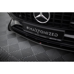 Maxton Design-Street Pro Lame Du Pare-Chocs Avant + Flaps Mercedes-AMG A35 W177 Facelift 
