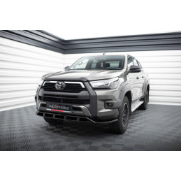 Maxton Design-Lame Du Pare-Chocs Avant Toyota Hilux Invincible Mk8 Facelift 