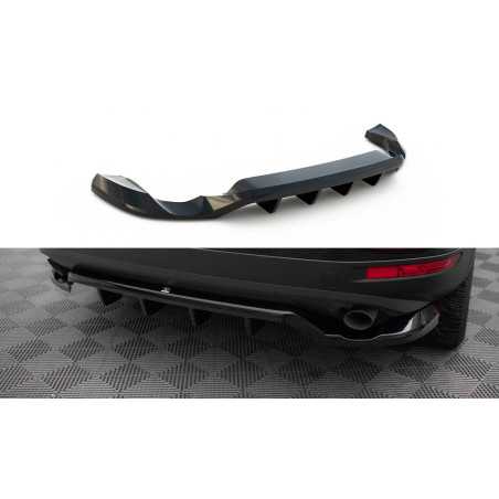Maxton Design-Central Arriere Splitter (avec une barre verticale) Volkswagen Touareg Mk2 