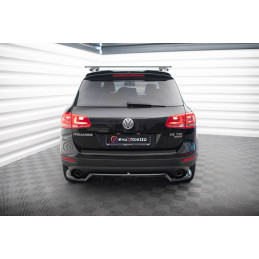 Maxton Design-Central Arriere Splitter (avec une barre verticale) Volkswagen Touareg Mk2 