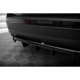 Maxton Design-Central Arriere Splitter (avec une barre verticale) Volkswagen Touareg Mk2 