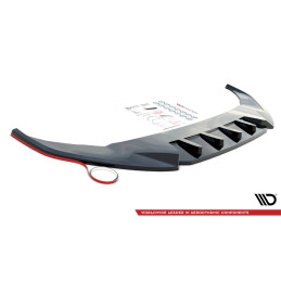 Maxton Design-Central Arriere Splitter (avec une barre verticale) Renault Megane RS Mk3 