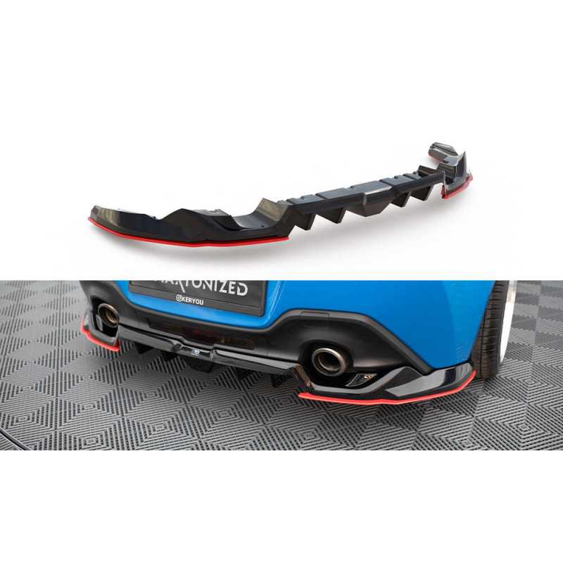 Maxton Design-Central Arriere Splitter (avec une barre verticale) V.2 Toyota GR86 Mk1 Maxton Design-Central Arriere Splitter (avec une barre verticale) V.2 Toyota GR86 Mk1
