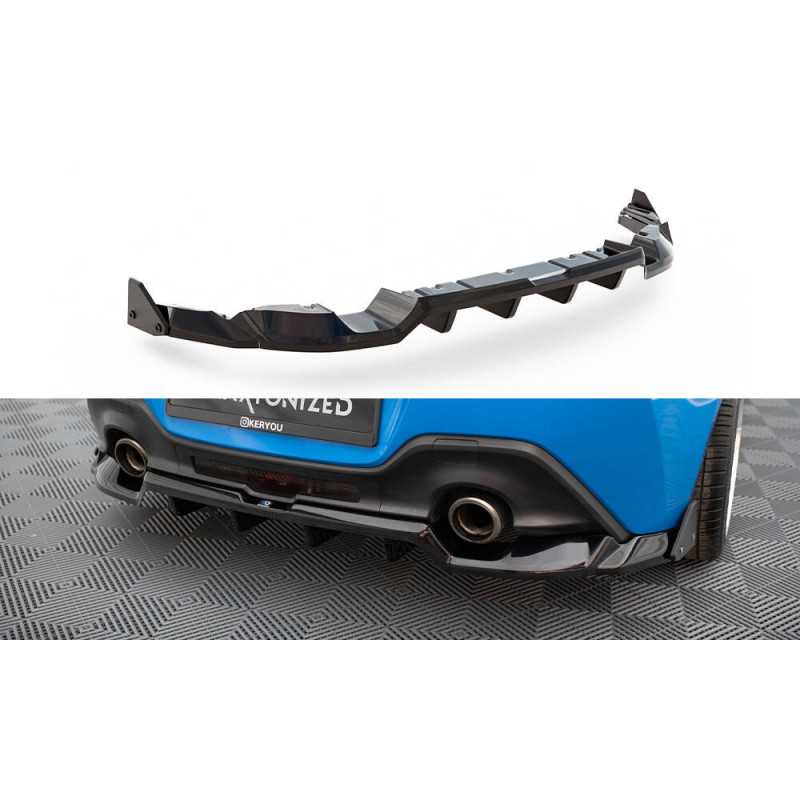 Maxton Design-Central Arriere Splitter (avec une barre verticale) V.1 + Flaps Toyota GR86 Mk1 Maxton Design-Central Arriere Splitter (avec une barre verticale) V.1 + Flaps Toyota GR86 Mk1
