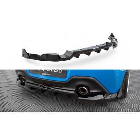 Maxton Design-Central Arriere Splitter (avec une barre verticale) V.1 + Flaps Toyota GR86 Mk1 