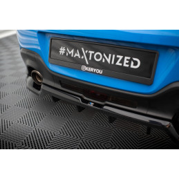 Maxton Design-Central Arriere Splitter (avec une barre verticale) V.1 + Flaps Toyota GR86 Mk1 