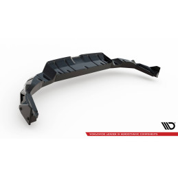 Maxton Design-Central Arriere Splitter (avec une barre verticale) V.1 + Flaps Toyota GR86 Mk1 