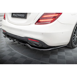 Maxton Design-Central Arriere Splitter (avec une barre verticale) Mercedes-Benz S AMG-Line W222 Facelift 
