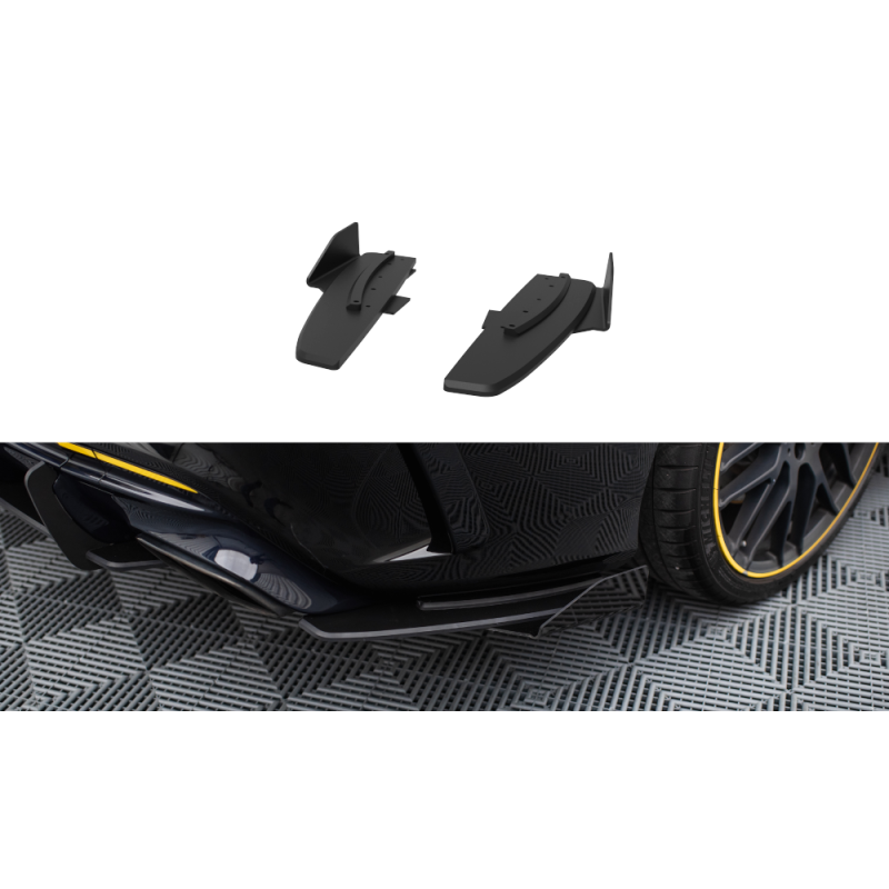 Maxton Design-Street Pro Lame Du Pare Chocs Arriere + Flaps Mercedes-AMG CLA 45 C117 Facelift 