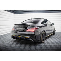 Maxton Design-Street Pro Lame Du Pare Chocs Arriere + Flaps Mercedes-AMG CLA 45 C117 Facelift 