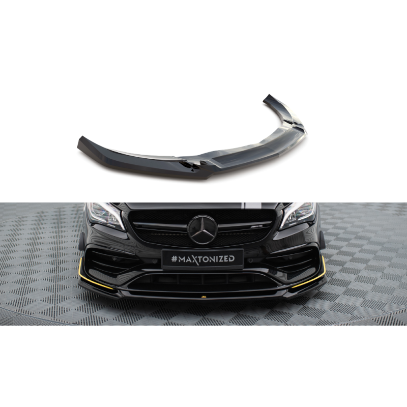 Maxton Design-Lame Du Pare-Chocs Avant V.4 Mercedes-AMG CLA 45 Aero C117 Facelift 