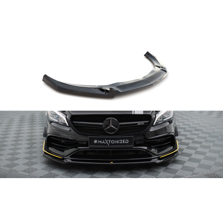 Maxton Design-Lame Du Pare-Chocs Avant V.4 Mercedes-AMG CLA 45 Aero C117 Facelift 