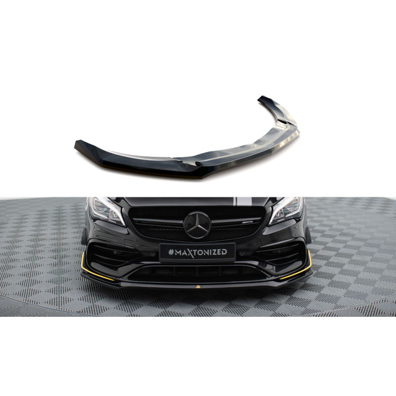 Maxton Design-Lame Du Pare-Chocs Avant V.3 Mercedes-AMG CLA 45 Aero C117 Facelift 