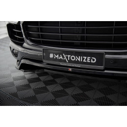 Maxton Design-Lame Du Pare-Chocs Avant Porsche Cayenne Mk2 Facelift 